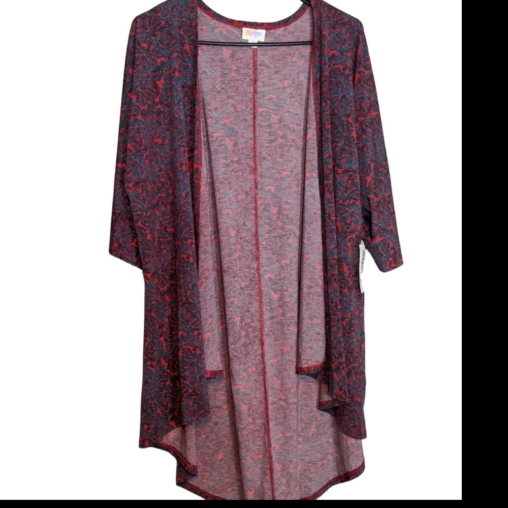 NWT LulaRoe Lindsay Waterfall Cardigan S Paisley Boho Western Festival Rodeo